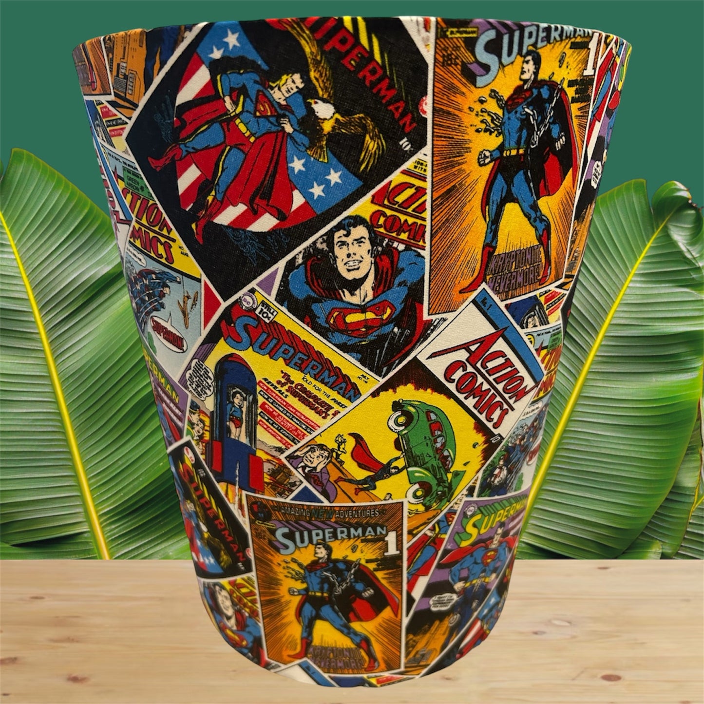 Handmade Fabric Waste Basket Storage Bin - Will match all styles of Lampshades and Pillows Minions - Zsazsa Design