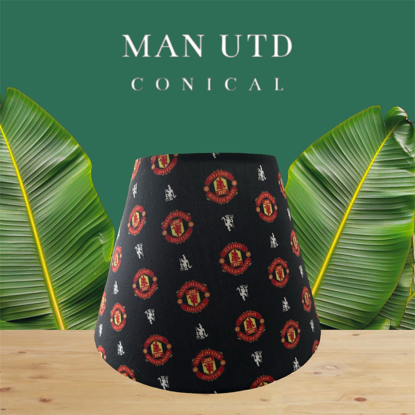 Football/Soccer Style Handmade Fabric Lampshade Conical - Zsazsa Design