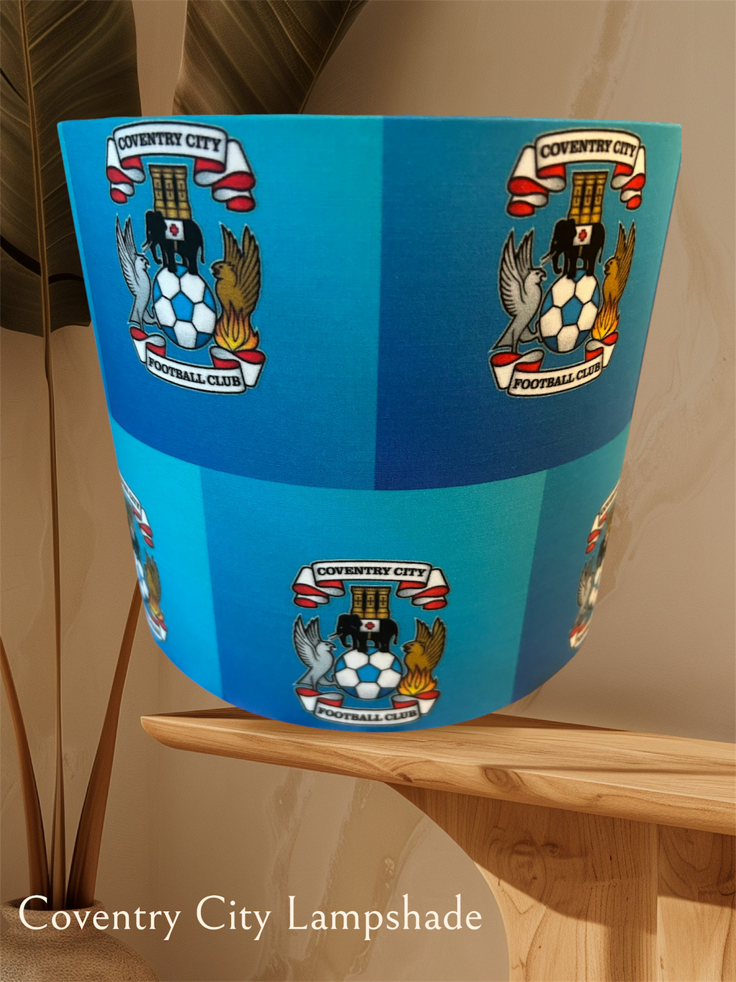 Handmade Drum Fabric Lampshade - Inter Miami Messi Football/Soccer - Zsazsa Design