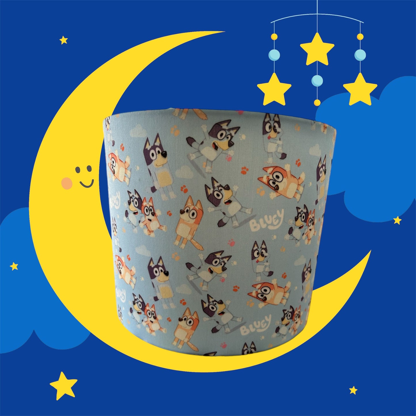 Bluey Handmade Fabric Lampshade - Zsazsa Design