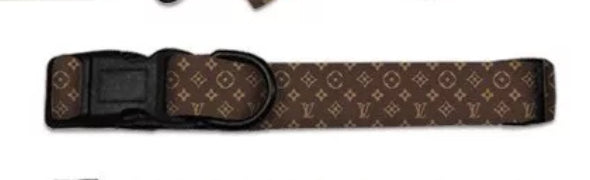 LUXURY DESIGNER REVERSIBLE DOG HARNESS LEASH COLLAR 6 PIECE SET BANDANA BOW TIE - Zsazsa Design