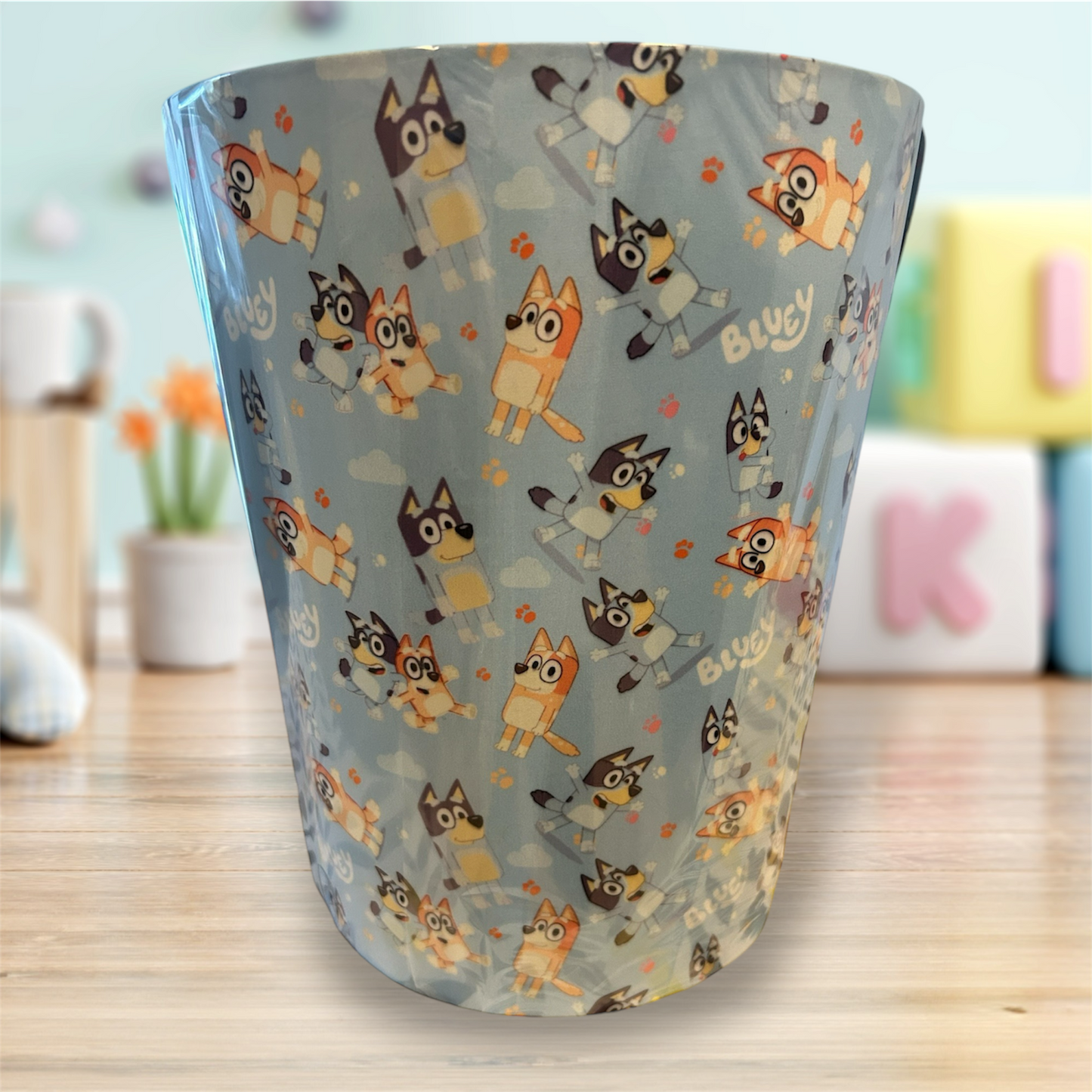 Handmade Fabric Waste Basket Storage Bin - Will match all styles of Lampshades and Pillows Minions - Zsazsa Design