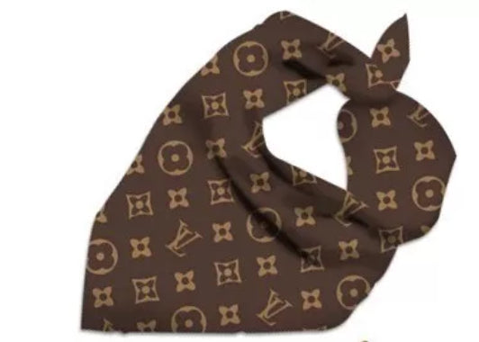 LUXURY DESIGNER REVERSIBLE DOG HARNESS LEASH COLLAR 6 PIECE SET BANDANA BOW TIE - Zsazsa Design