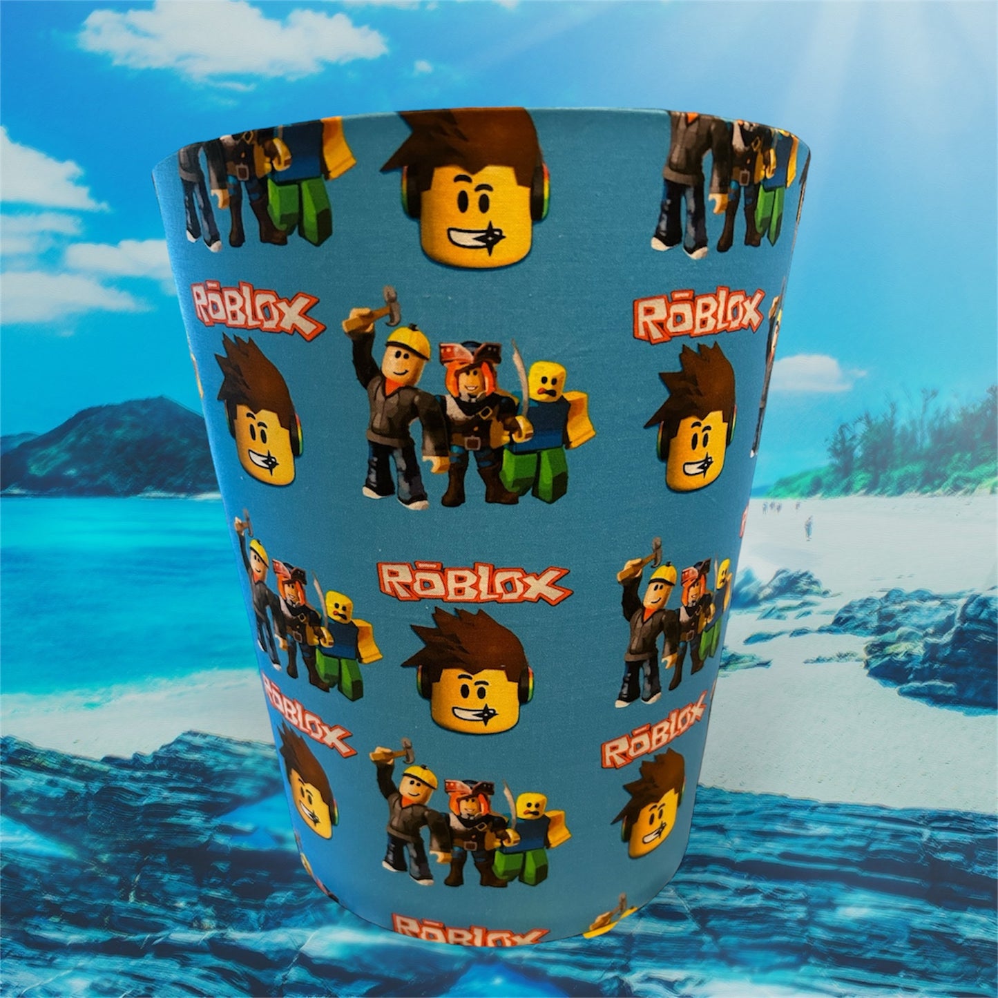 Handmade Fabric Waste Basket Storage Bin - Will match all styles of Lampshades and Pillows Minions - Zsazsa Design