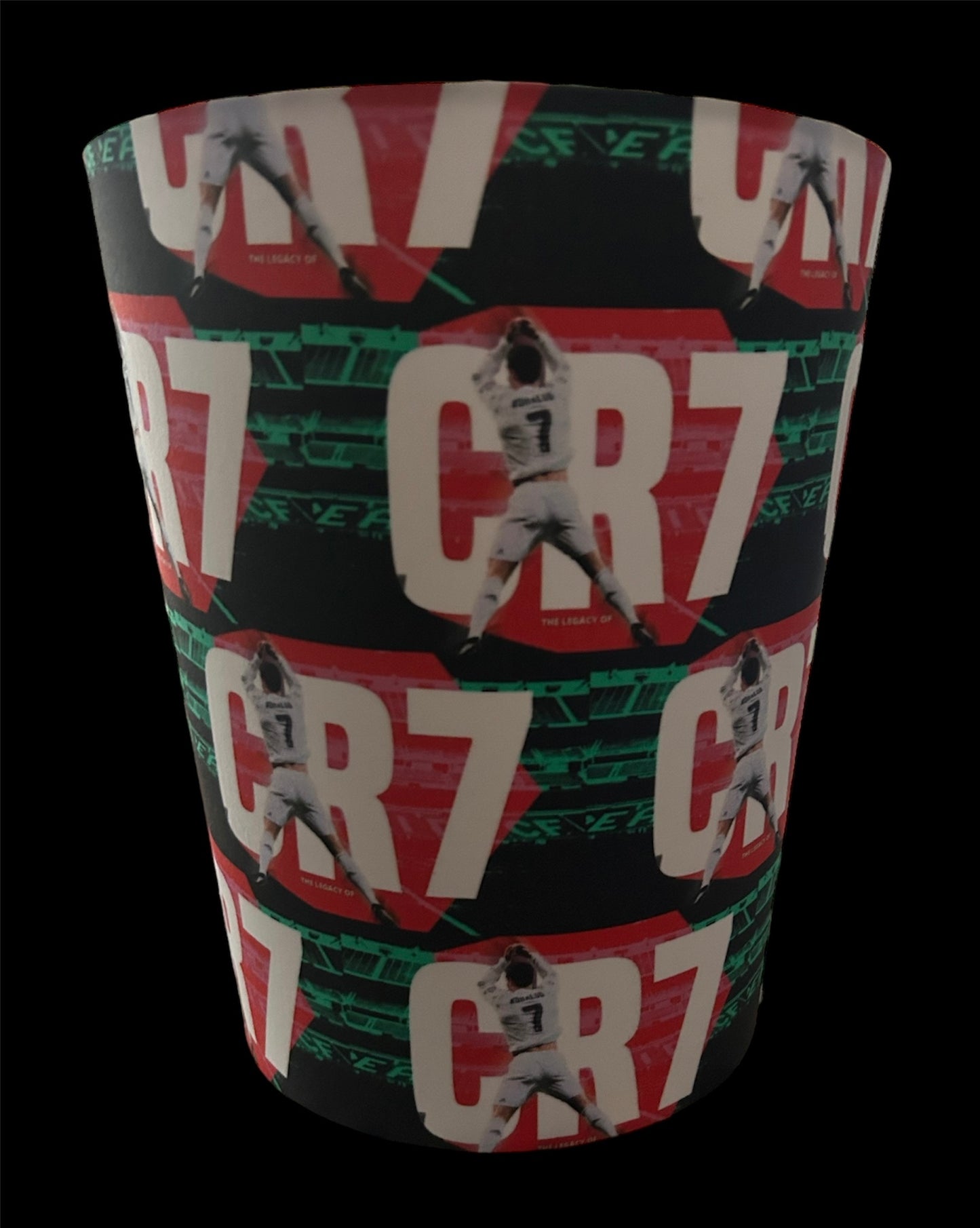 Handmade Fabric Waste Basket Storage Bin - Will match all styles of Lampshades and Pillows Football/Soccer/Gaa - Zsazsa Design