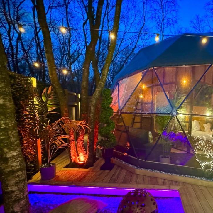 13M / 42FT Super Festoon Warm White Outdoor Plug-in Connectable LED String Lights - Zsazsa Design