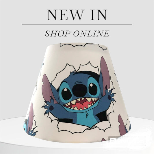 Lilo and Stitch Handmade Fabric Lampshade Conical