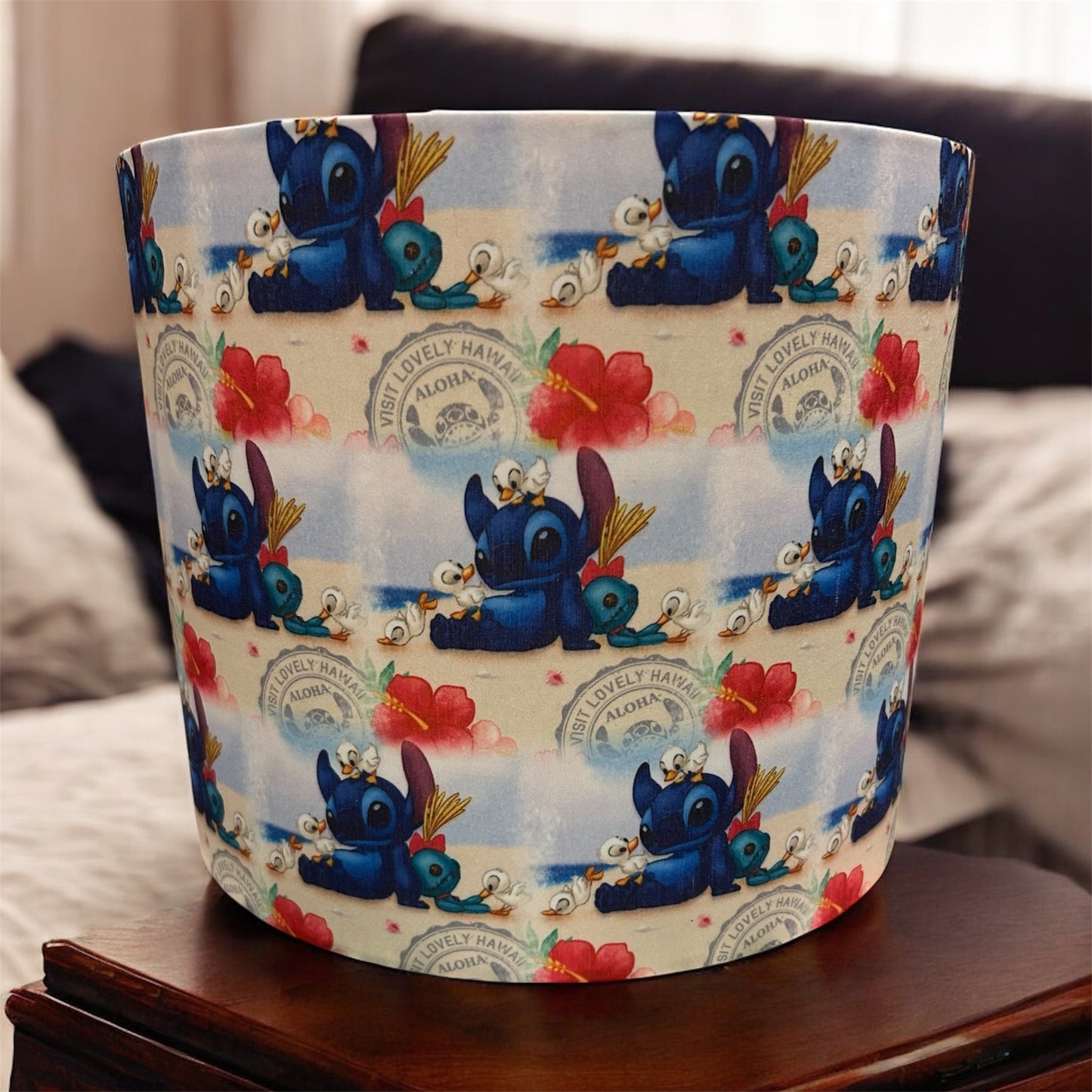 Handmade Fabric Lampshade LILO and Stitch
