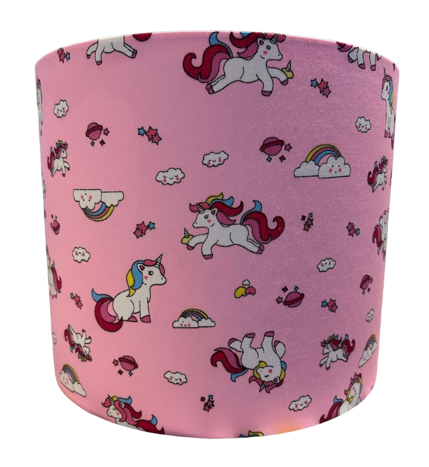 Unicorns and Rainbows Handmade Fabric Lampshade