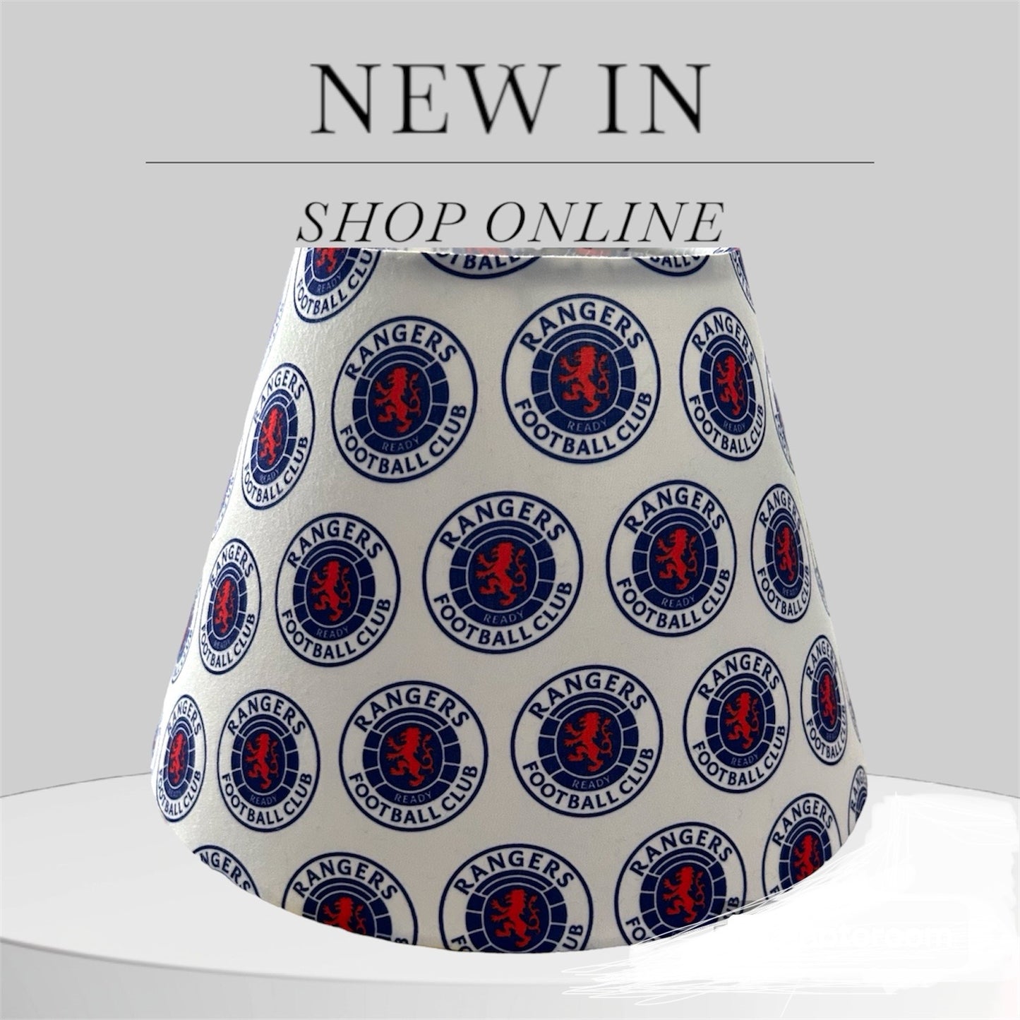 Football/Soccer Style Handmade Fabric Lampshade Conical