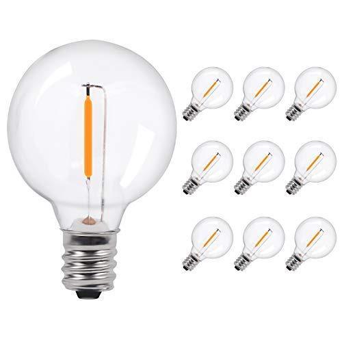 10 Pack Warm White LED Super Festoon Shatterproof Replacement Bulbs