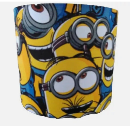 Handmade Fabric Lampshade made from Minions styled Fabric - Zsazsa Design