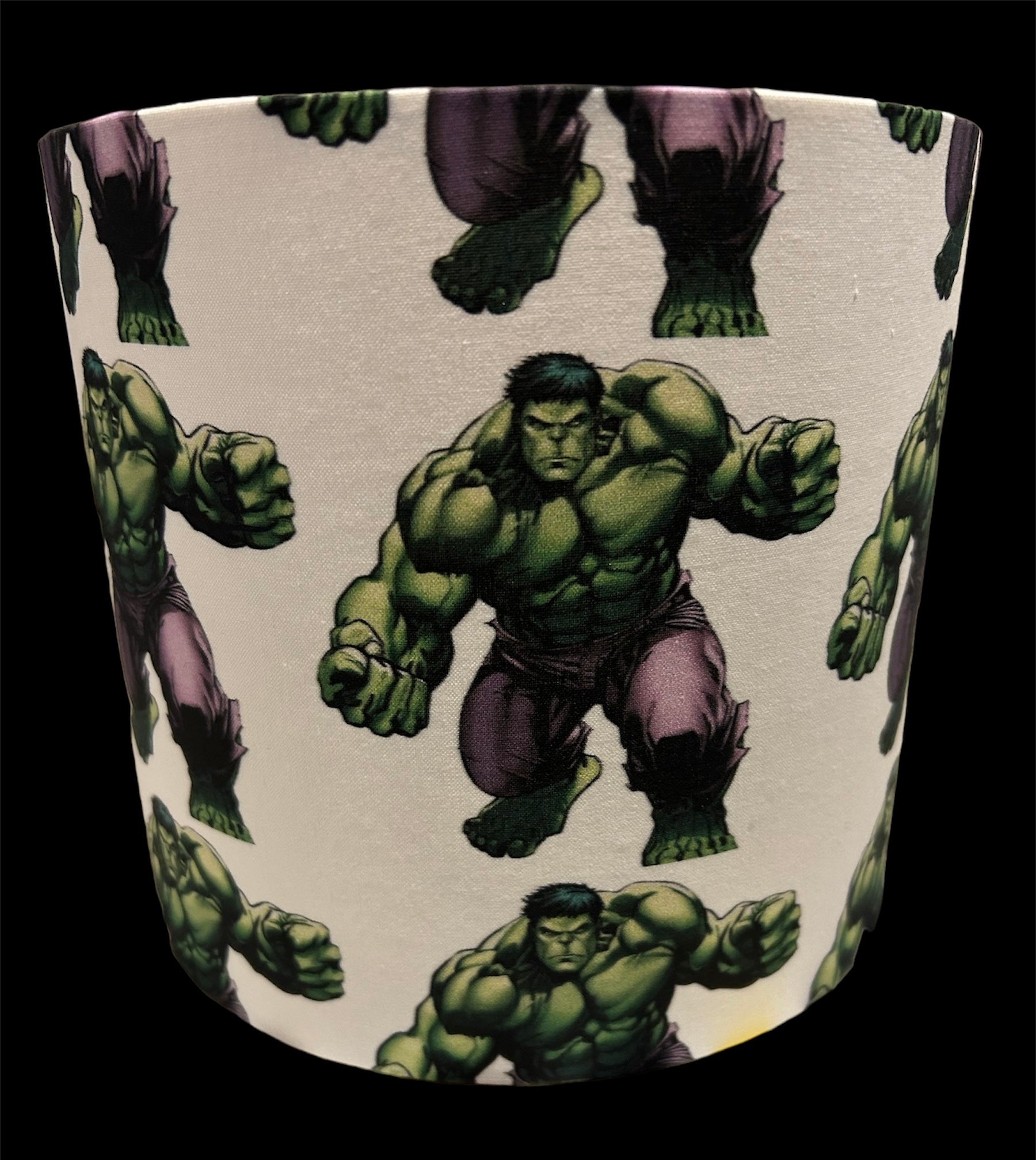 Handmade Fabric Lampshade with Hulk Character - Zsazsa Design