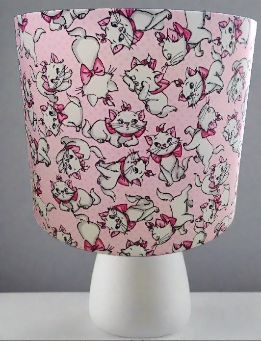 Handmade Fabric Lampshade - Available in 3 sizes - Made with Artistocats styled fabric Marie - zsazsa-design-8967