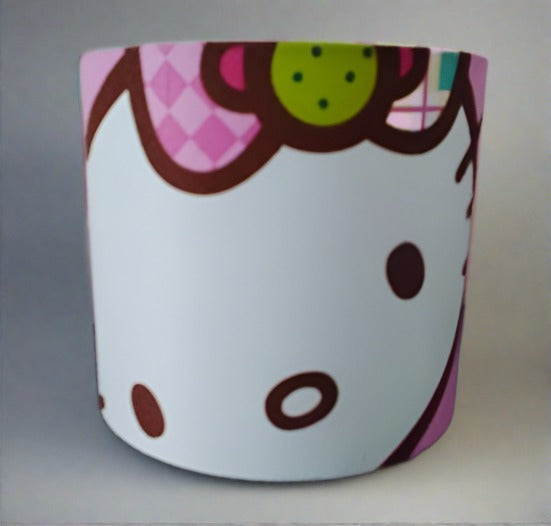 Handmade Fabric Lampshade - made in the style of Hello Kitty - zsazsa-design-8967